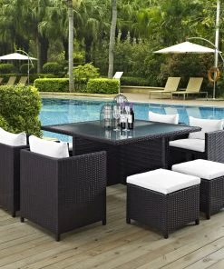 Modway Inverse 9 Piece Outdoor Patio Dining Set 23 Modway Inverse 9 Piece Outdoor Patio Dining Set