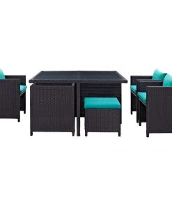 Modway Inverse 9 Piece Outdoor Patio Dining Set 18 Modway Inverse 9 Piece Outdoor Patio Dining Set