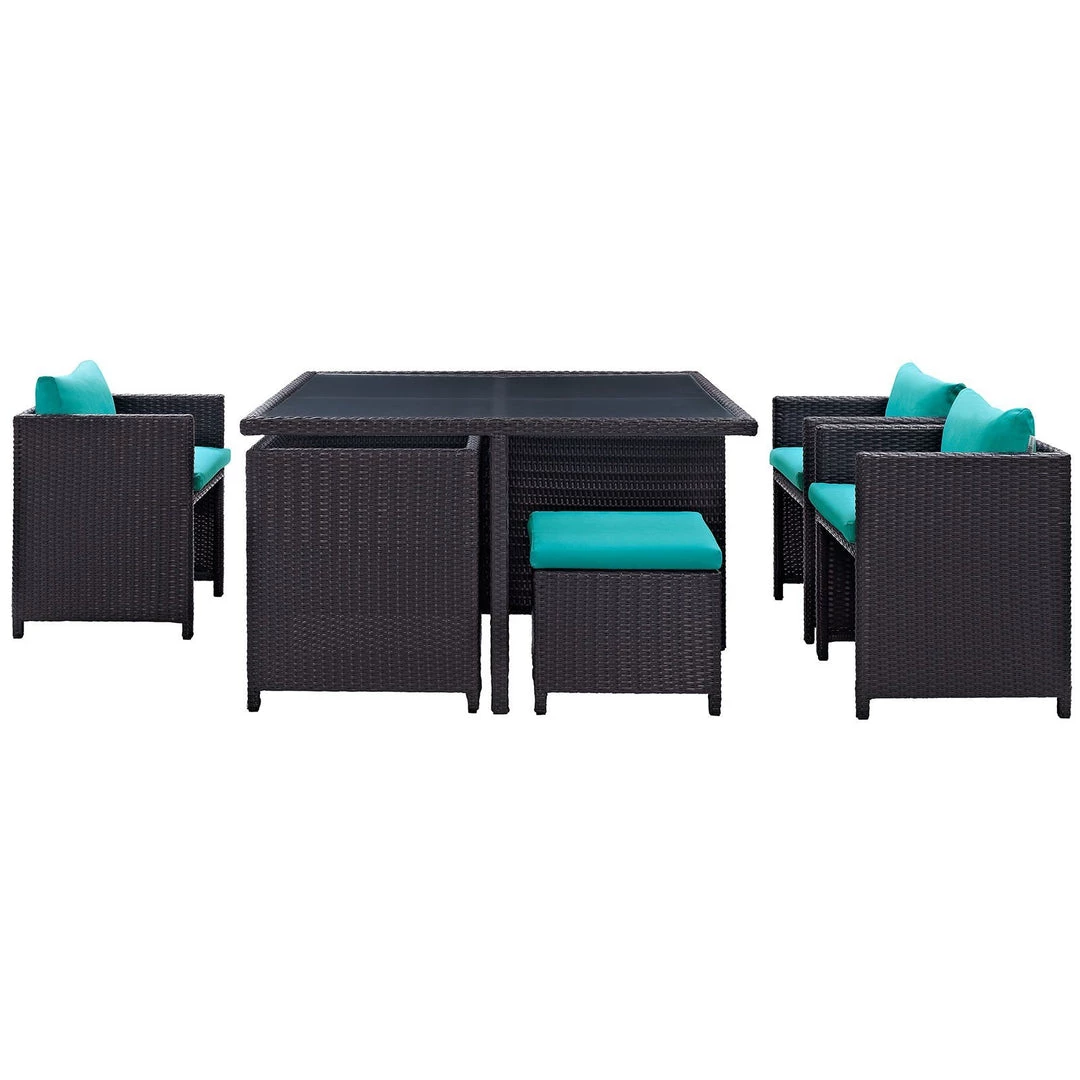 Modway Inverse 9 Piece Outdoor Patio Dining Set 7 Modway Inverse 9 Piece Outdoor Patio Dining Set