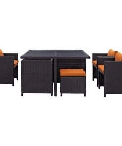 Modway Inverse 9 Piece Outdoor Patio Dining Set 14 Modway Inverse 9 Piece Outdoor Patio Dining Set