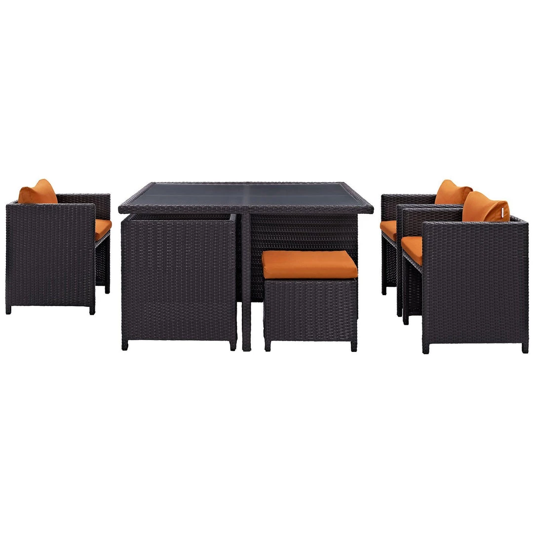 Modway Inverse 9 Piece Outdoor Patio Dining Set 3 Modway Inverse 9 Piece Outdoor Patio Dining Set