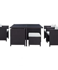 Modway Inverse 9 Piece Outdoor Patio Dining Set 22 Modway Inverse 9 Piece Outdoor Patio Dining Set