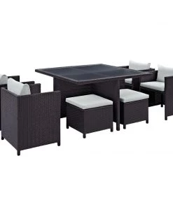 Modway Inverse 9 Piece Outdoor Patio Dining Set 20 Modway Inverse 9 Piece Outdoor Patio Dining Set