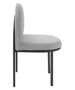 Modway Dining Chairs Isla Dining Side Chair Upholstered Fabric Set Of 2 Black Light Gray 10 Modway Dining Chairs Isla Dining Side Chair Upholstered Fabric Set Of 2 Black Light Gray