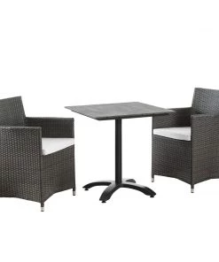 Modway Junction 3 Piece Outdoor Patio Dining Set Outdoor Dining Sets