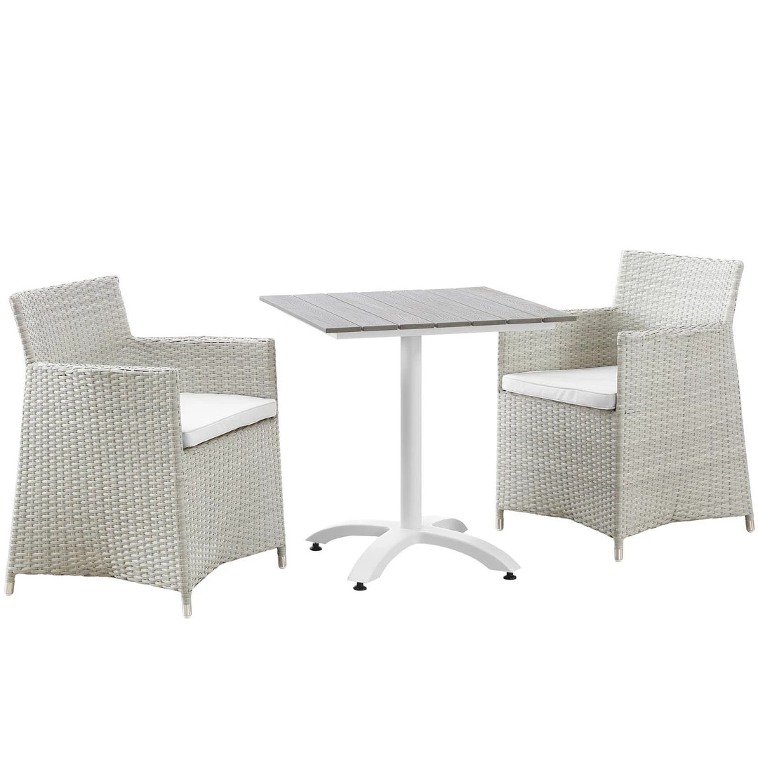 Modway Junction 3 Piece Outdoor Patio Dining Set Outdoor Dining Sets 8 Modway Junction 3 Piece Outdoor Patio Dining Set Outdoor Dining Sets