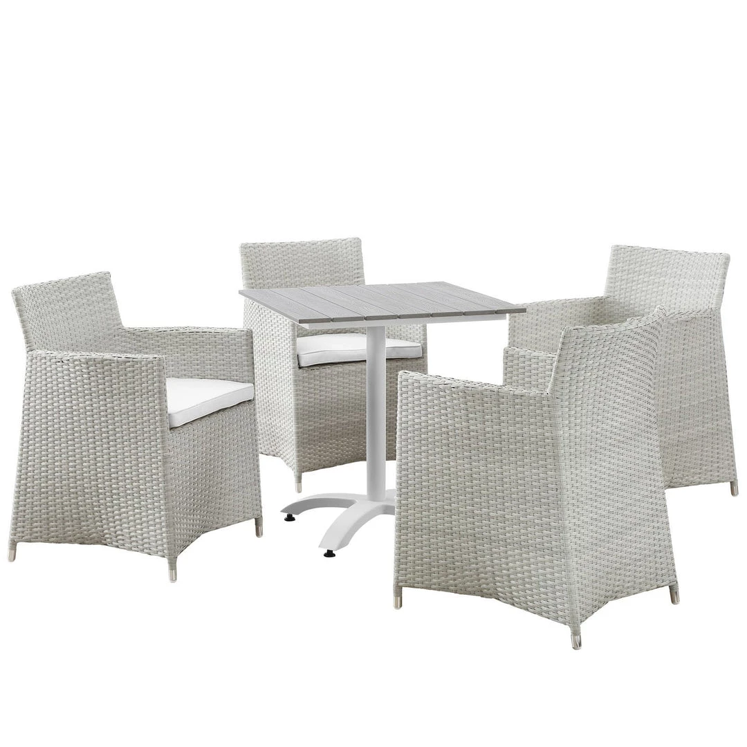 Modway Junction 5 Piece Outdoor Patio Dining Set Outdoor Dining Sets 8 Modway Junction 5 Piece Outdoor Patio Dining Set Outdoor Dining Sets