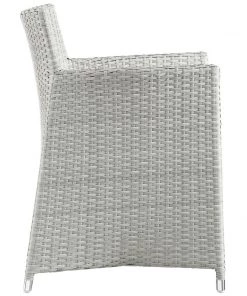 Modway OUTDOOR CHAIRS Junction Armchair Outdoor Patio Wicker Set Of 2 Gray White 7 Modway OUTDOOR CHAIRS Junction Armchair Outdoor Patio Wicker Set Of 2 Gray White