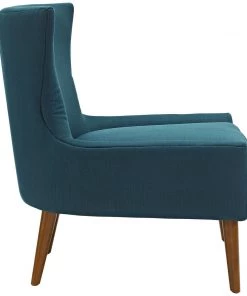 Modway Keen Upholstered Fabric Armchair Azure Armchairs
