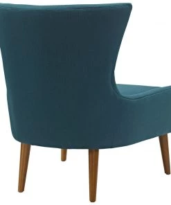 Modway Keen Upholstered Fabric Armchair Azure Armchairs