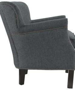 Modway Key Upholstered Fabric Armchair Gray Armchairs