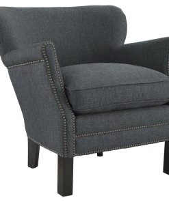 Modway Key Upholstered Fabric Armchair Gray Armchairs