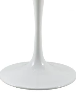 Modway Dining Tables Lippa 28" Round Wood Top Dining Table White