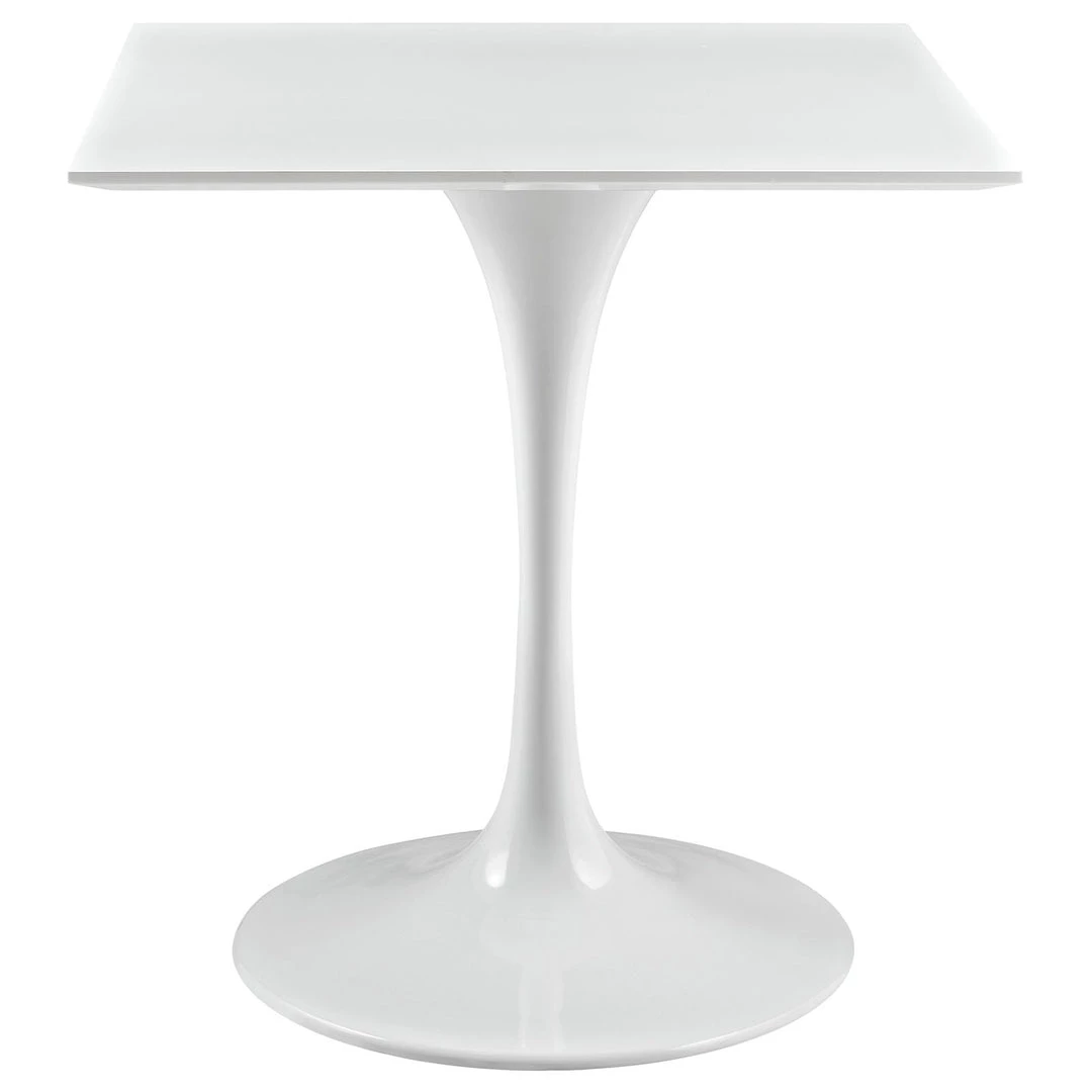 Modway Lippa 28" Square Wood Top Dining Table White Dining Tables 2 Modway Lippa 28" Square Wood Top Dining Table White Dining Tables
