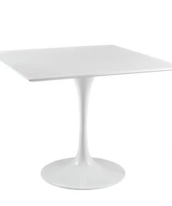 Modway Dining Tables Lippa 36" Square Wood Top Dining Table White