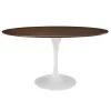 Modway Lippa 60" Oval Walnut Dining Table Walnut Dining Tables
