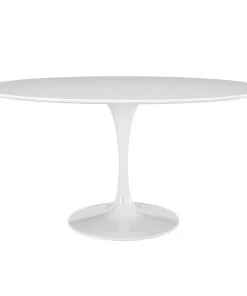 Modway Lippa 60" Oval Wood Top Dining Table White