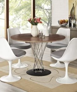 Modway Dining Chairs Lippa Dining Side Chair Fabric Set Of 4 Gray