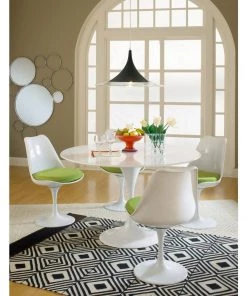 Modway Dining Chairs Lippa Dining Side Chair Fabric Set Of 4 Green