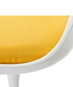 Modway Dining Chairs Lippa Dining Side Chair Fabric Set Of 4 Yellow