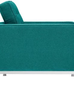 Modway Loft Upholstered Fabric Armchair Teal