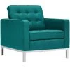 Modway Loft Upholstered Fabric Armchair Teal