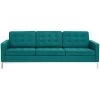 Modway Loft Upholstered Fabric Sofa Teal SOFAS
