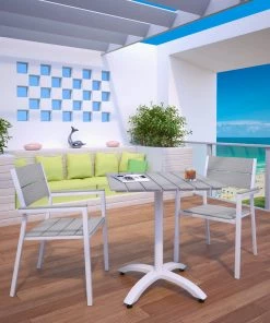 Modway Maine 3 Piece Modern Patio Dining Set Outdoor Dining Sets 27 Modway Maine 3 Piece Modern Patio Dining Set Outdoor Dining Sets