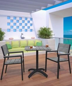 Modway Maine 3 Piece Modern Patio Dining Set Outdoor Dining Sets 20 Modway Maine 3 Piece Modern Patio Dining Set Outdoor Dining Sets