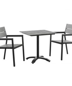 Modway Maine 3 Piece Modern Patio Dining Set Outdoor Dining Sets