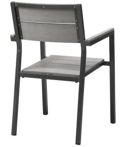 Modway Maine 5 Piece Patio Dining Set Brown Gray Outdoor Dining Sets