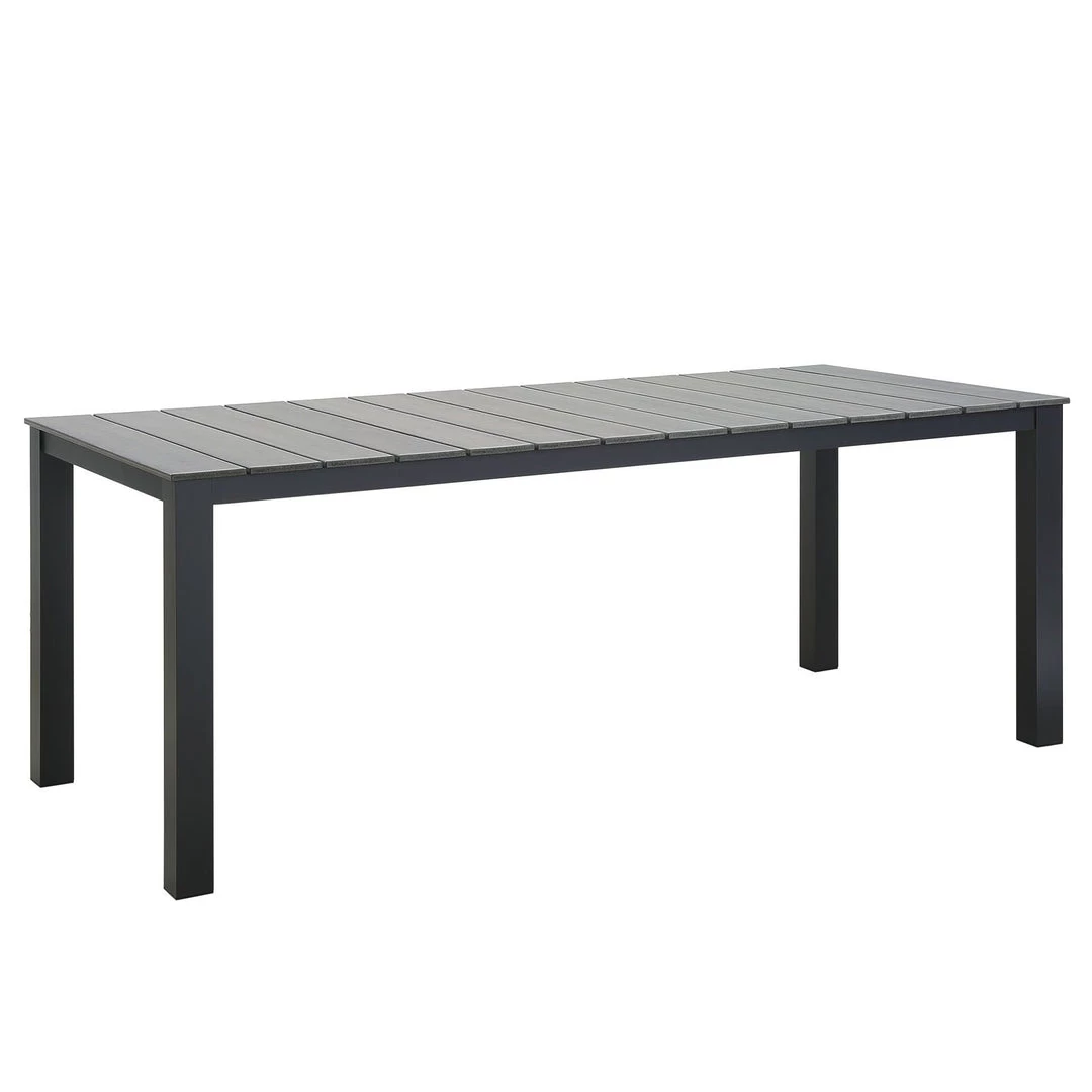 Modway Outdoor Tables Maine 80" Outdoor Patio Dining Table Brown Gray 1 Modway Outdoor Tables Maine 80" Outdoor Patio Dining Table Brown Gray