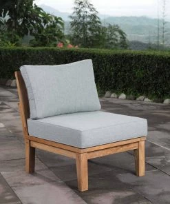 Modway Marina Armless Outdoor Patio Teak Sofa Natural Gray Outdoor Sectional 14 Modway Marina Armless Outdoor Patio Teak Sofa Natural Gray Outdoor Sectional