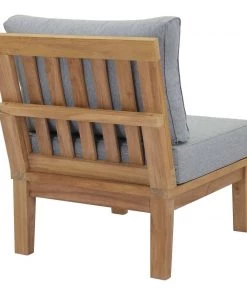 Modway Marina Armless Outdoor Patio Teak Sofa Natural Gray Outdoor Sectional 10 Modway Marina Armless Outdoor Patio Teak Sofa Natural Gray Outdoor Sectional