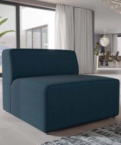 Modway Mingle Fabric Armless Blue