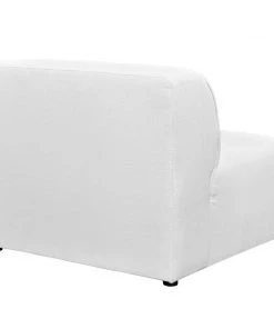 Modway Armless Sofa Chairs Mingle Fabric Armless White 7 Modway Armless Sofa Chairs Mingle Fabric Armless White