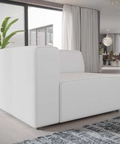 Modway Sectionals Mingle Fabric Left-Facing Sofa White