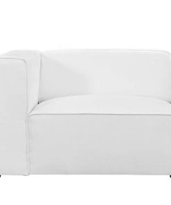 Modway Sectionals Mingle Fabric Left-Facing Sofa White