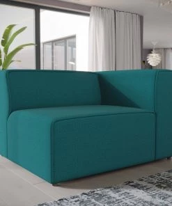 Modway Mingle Fabric Right-Facing Sofa Teal