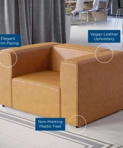 Modway Mingle Vegan Leather Armchair