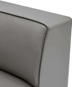 Modway Mingle Vegan Leather Corner Chair Gray 13 Modway Mingle Vegan Leather Corner Chair Gray