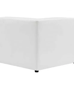 Modway Sectionals Mingle Vegan Leather Corner Chair White 11 Modway Sectionals Mingle Vegan Leather Corner Chair White