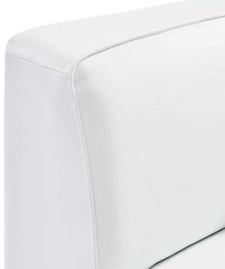 Modway Sectionals Mingle Vegan Leather Corner Chair White 13 Modway Sectionals Mingle Vegan Leather Corner Chair White