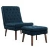 Modway Modify Upholstered Lounge Chair And Ottoman Azure