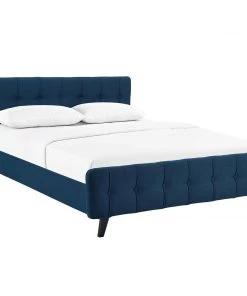 Modway Ophelia Queen Fabric Bed Azure