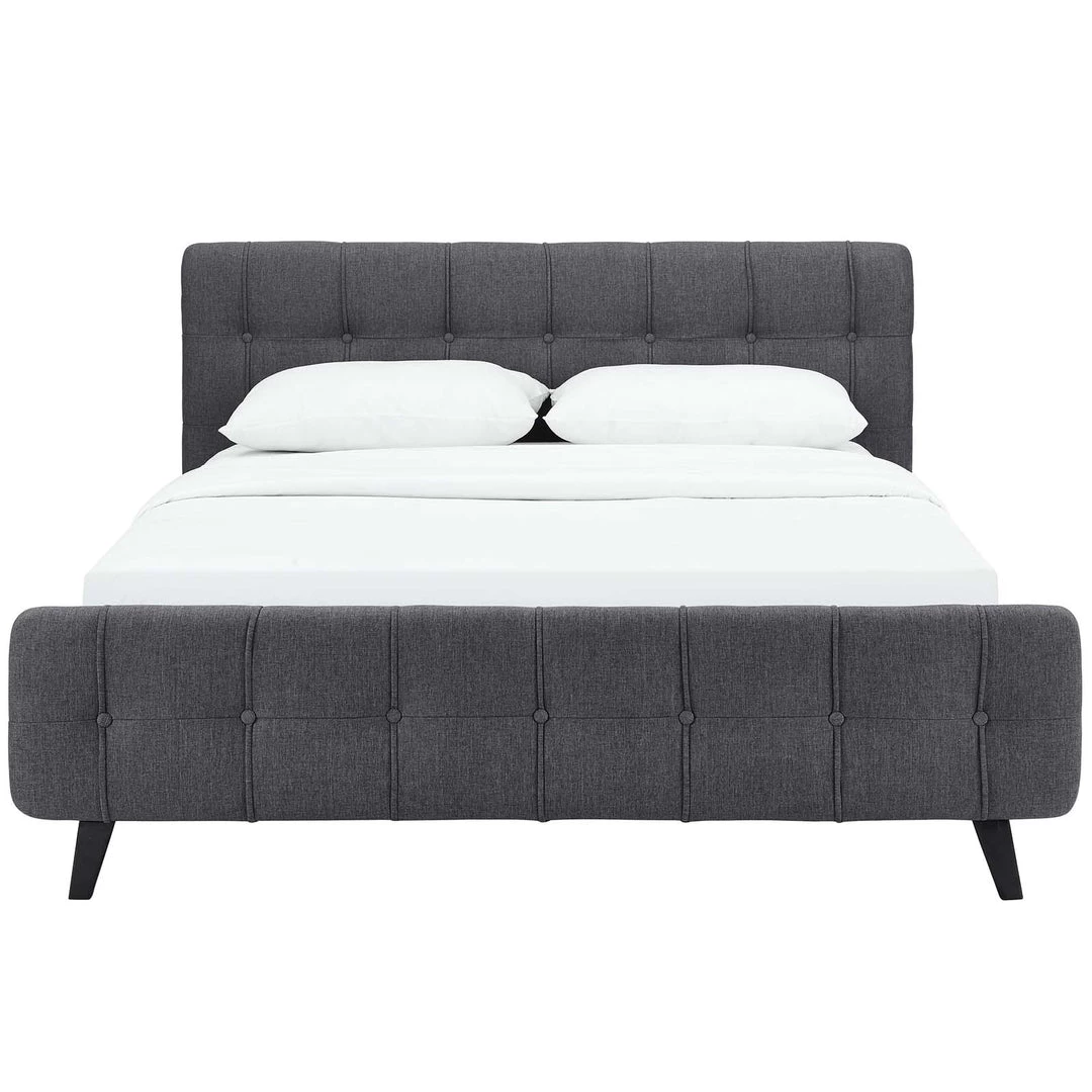 Modway Ophelia Queen Fabric Bed Gray 4 Modway Ophelia Queen Fabric Bed Gray