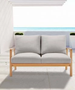 Modway Outdoor Loveseats Orlean Outdoor Patio Eucalyptus Wood Loveseat Natural Light Gray 16 Modway Outdoor Loveseats Orlean Outdoor Patio Eucalyptus Wood Loveseat Natural Light Gray