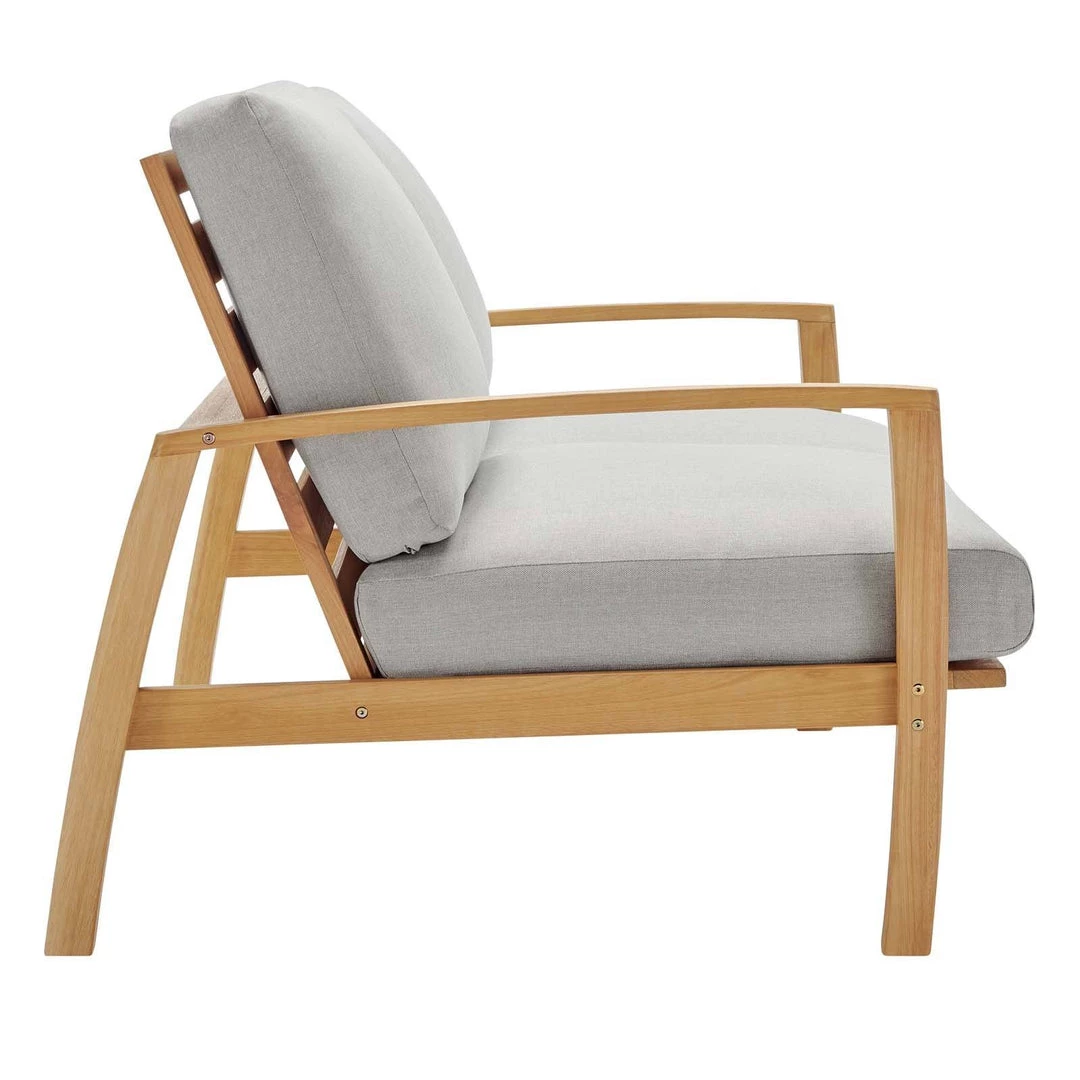 Modway Outdoor Loveseats Orlean Outdoor Patio Eucalyptus Wood Loveseat Natural Light Gray 2 Modway Outdoor Loveseats Orlean Outdoor Patio Eucalyptus Wood Loveseat Natural Light Gray