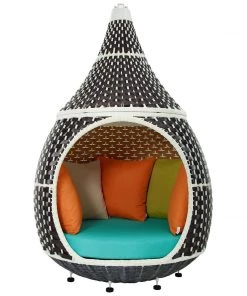 Modway Palace Outdoor Patio Wicker Rattan Hanging Pod Swing Chairs 15 Modway Palace Outdoor Patio Wicker Rattan Hanging Pod Swing Chairs