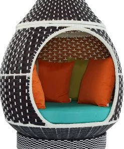 Modway Palace Outdoor Patio Wicker Rattan Hanging Pod Swing Chairs 16 Modway Palace Outdoor Patio Wicker Rattan Hanging Pod Swing Chairs